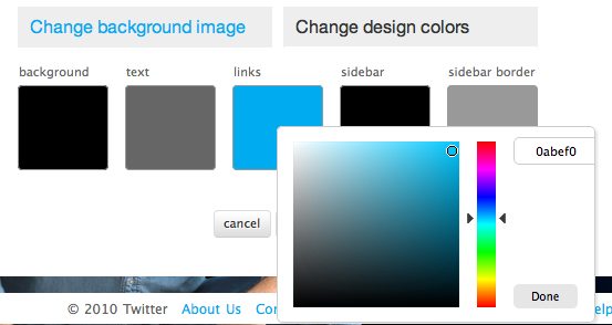 Select Colors for Your Theme